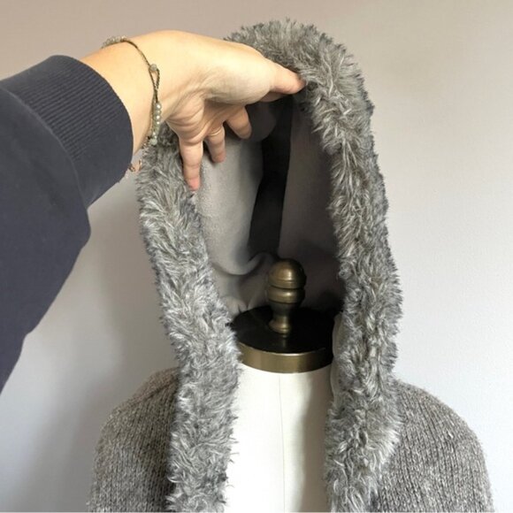 🛑 Laundromat Wool Hooded Fleece Lined Zip-up Sweater Jacket - Large🇳🇵 - Picture 5 of 13